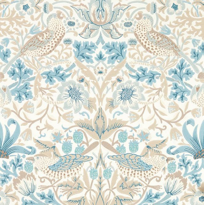 Hovedbilde William Morris - Strawberry Thief Cochineal Pink